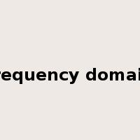 frequency domain是什么意思