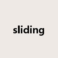 sliding是什么意思