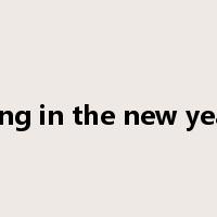 sing in the new year是什么意思