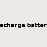 recharge battery是什么意思