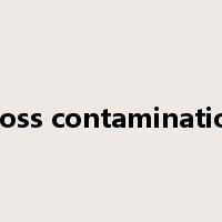 cross contamination是什么意思