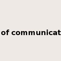 line of communications是什么意思