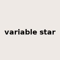 variable star是什么意思