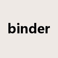 binder是什么意思