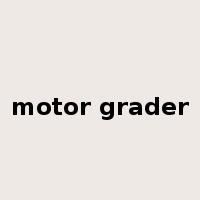 motor grader是什么意思