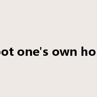 toot one's own horn是什么意思