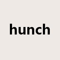 hunch是什么意思
