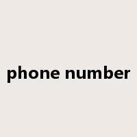 phone number是什么意思