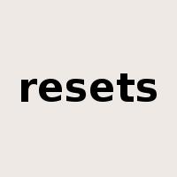 resets是什么意思
