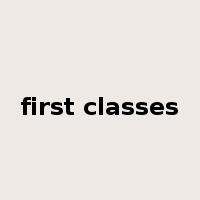 first classes是什么意思