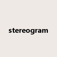stereogram是什么意思