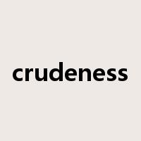 crudeness是什么意思