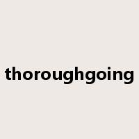 thoroughgoing是什么意思
