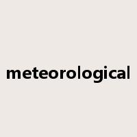 meteorological是什么意思