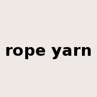 rope yarn是什么意思