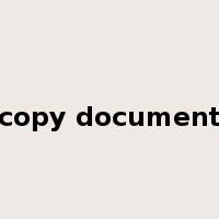copy document是什么意思