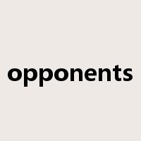 opponents是什么意思