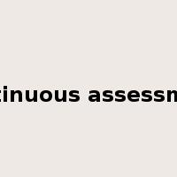 continuous assessment是什么意思
