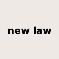 new law是什么意思