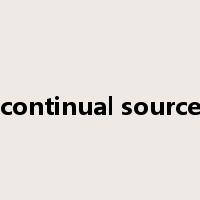 continual source是什么意思