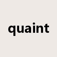 quaint是什么意思