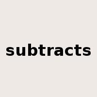 subtracts是什么意思