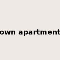 own apartment是什么意思