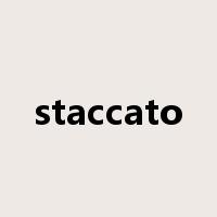 staccato是什么意思