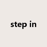 step in是什么意思