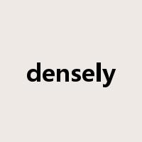 densely是什么意思