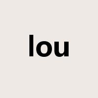 lou是什么意思