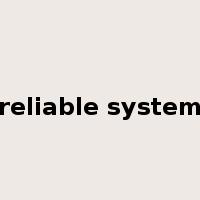 reliable system是什么意思