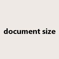 document size是什么意思
