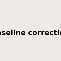 baseline correction是什么意思