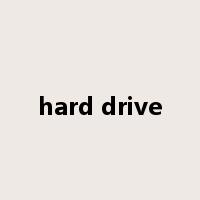 hard drive是什么意思