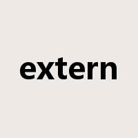 extern是什么意思