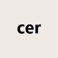 cer是什么意思