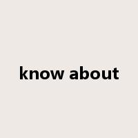 know about是什么意思