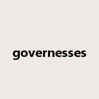 governesses是什么意思