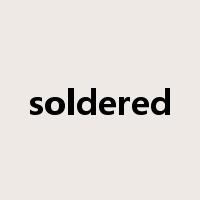 soldered是什么意思