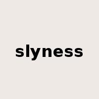 slyness是什么意思