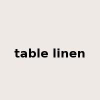 table linen是什么意思