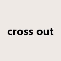 cross out是什么意思