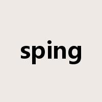 sping是什么意思