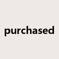 purchased是什么意思