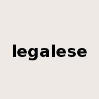 legalese是什么意思