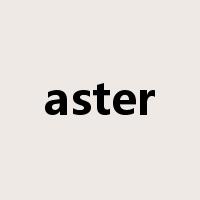 aster是什么意思