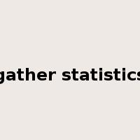 gather statistics是什么意思