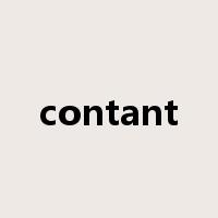 contant是什么意思