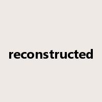 reconstructed是什么意思
